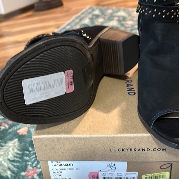 Black Studded Ankle Boots - Picture 3 of 5